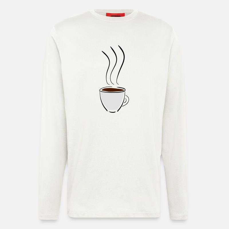 kaffee - Langarmshirt - made by SPREAD  - OFF WHITE