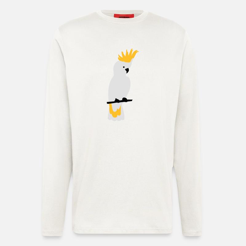 Kakadu Papagei - Langarmshirt - made by SPREAD  - OFF WHITE