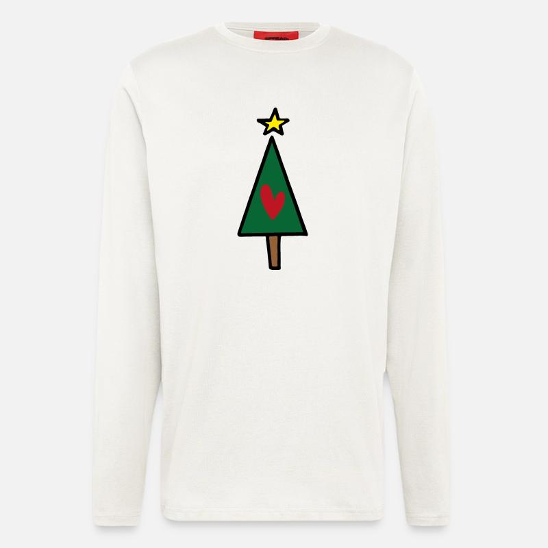Weihnachtsbaum - Langarmshirt - made by SPREAD  - OFF WHITE