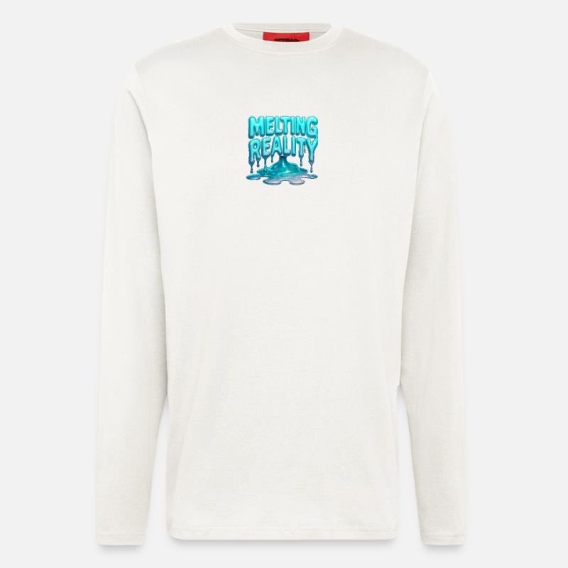 Melting Reality - Langarmshirt - made by SPREAD  - OFF WHITE