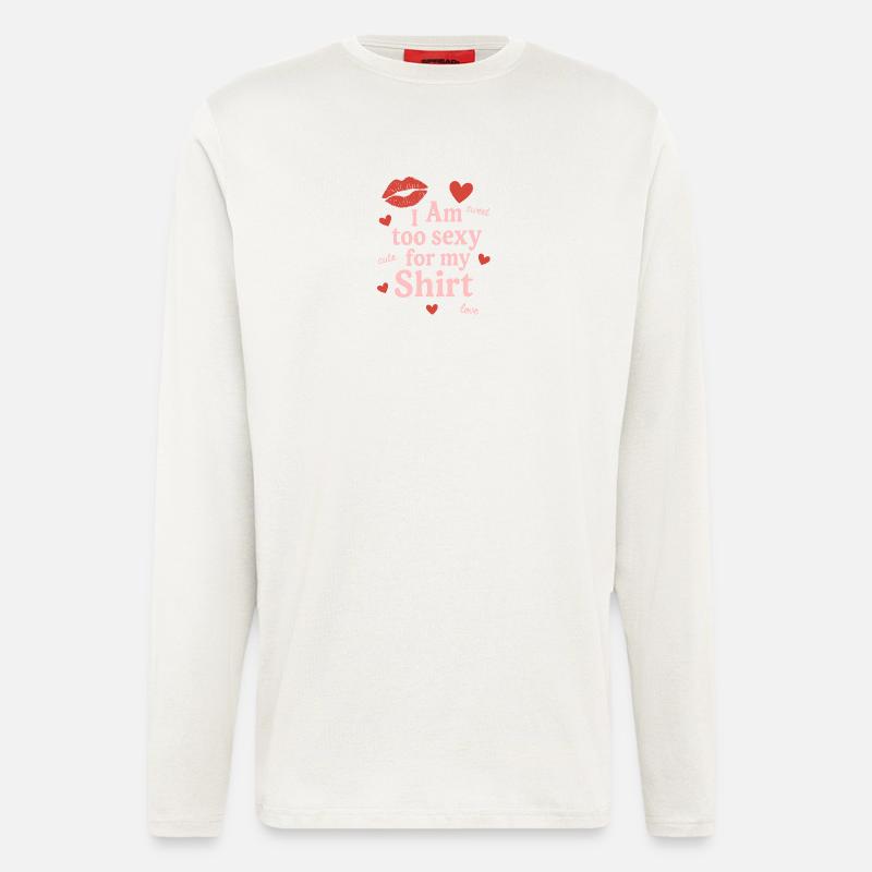 Playful confident emphasis - Longsleeve - made by SPREAD  - OFF WHITE