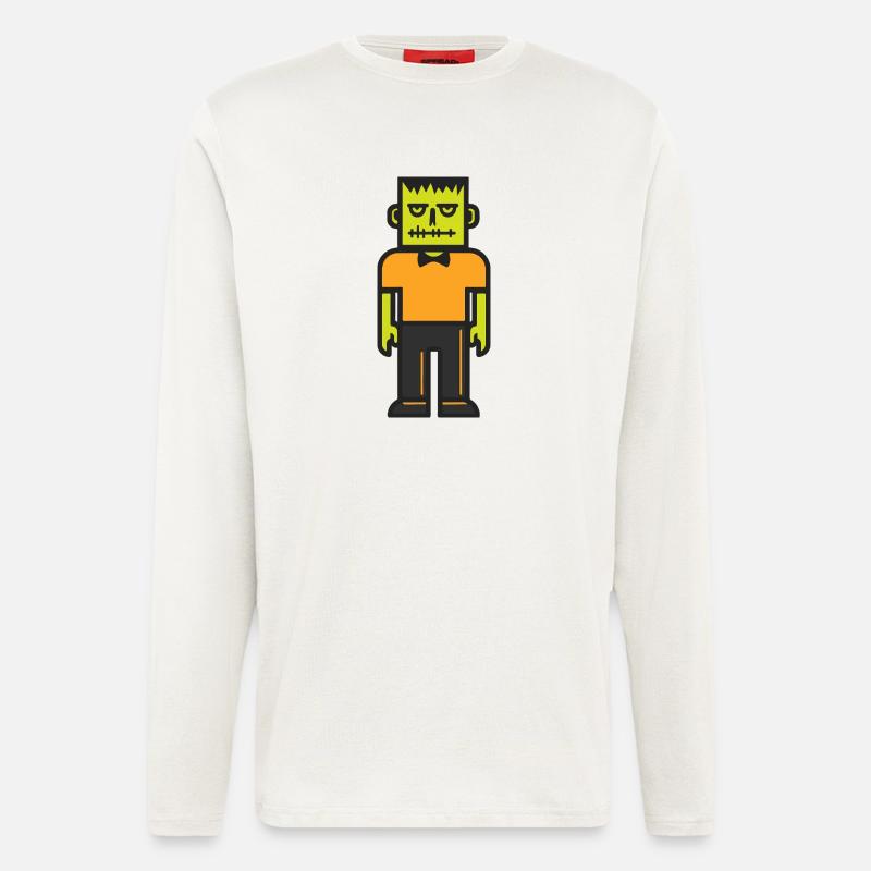Zombie Halloween Comic Bunt - Langarmshirt - made by SPREAD  - OFF WHITE