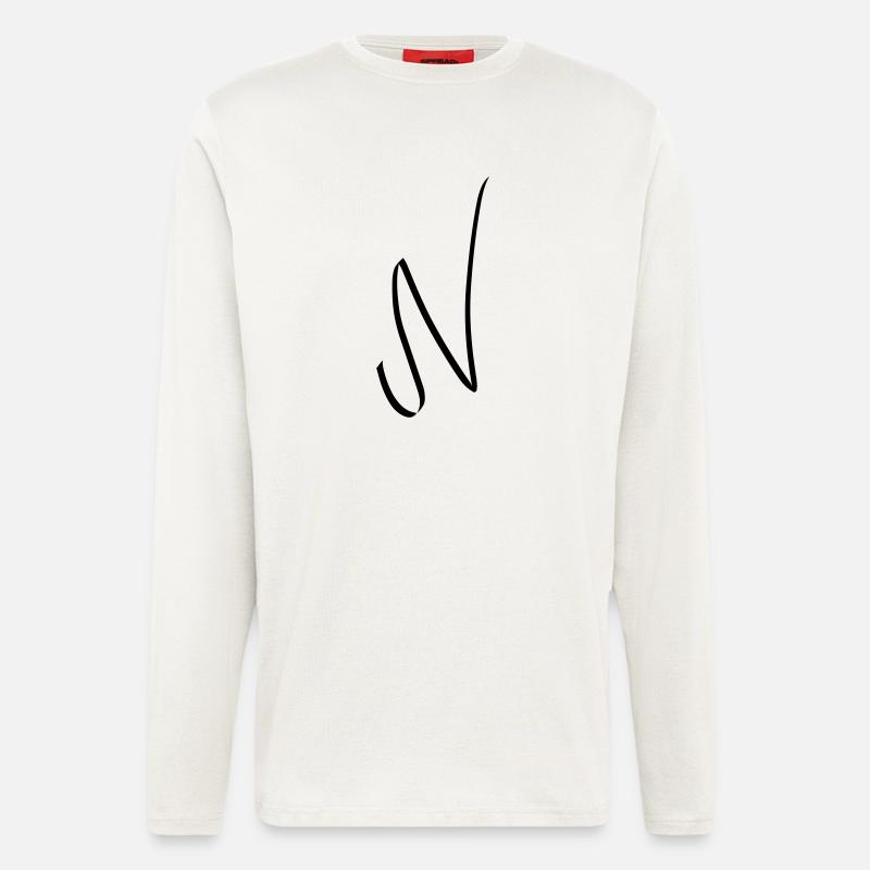 Buchstabe N - Langarmshirt - made by SPREAD - OFF WHITE