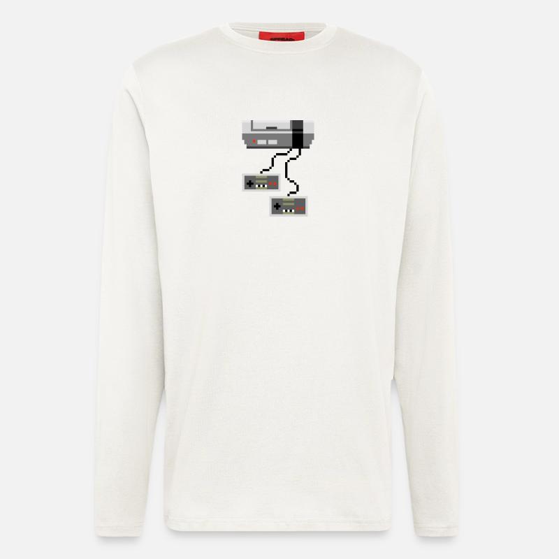 NES Retro Console - Langarmshirt - made by SPREAD  - OFF WHITE