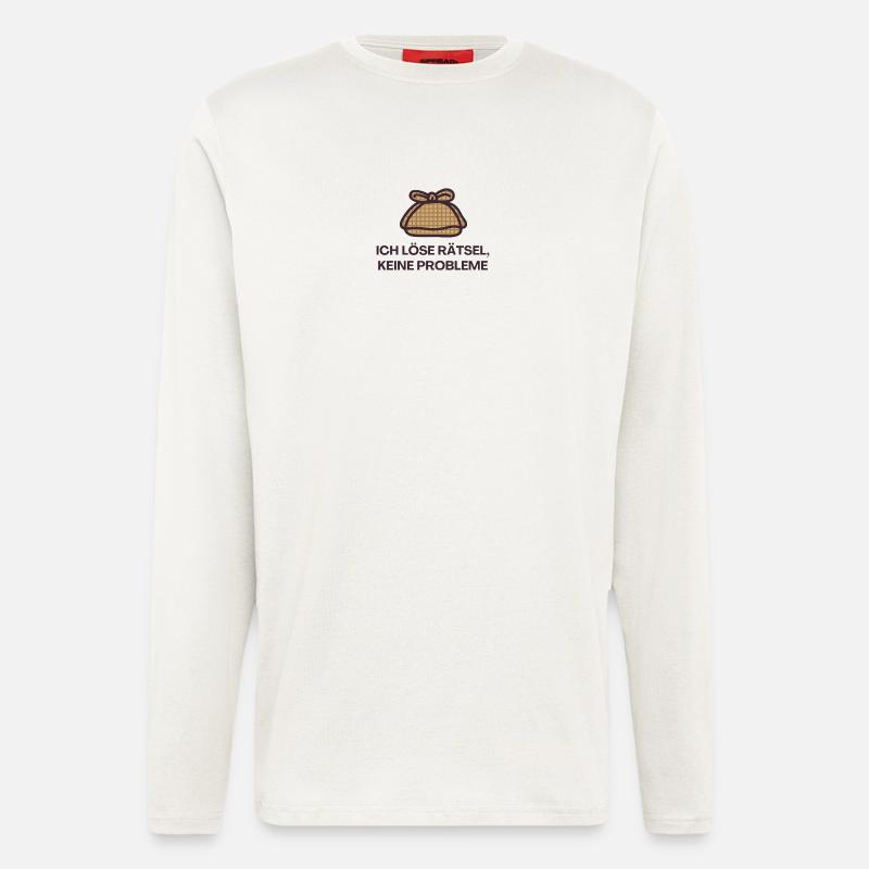 I solve puzzles, no problems - Longsleeve - made by SPREAD  - OFF WHITE