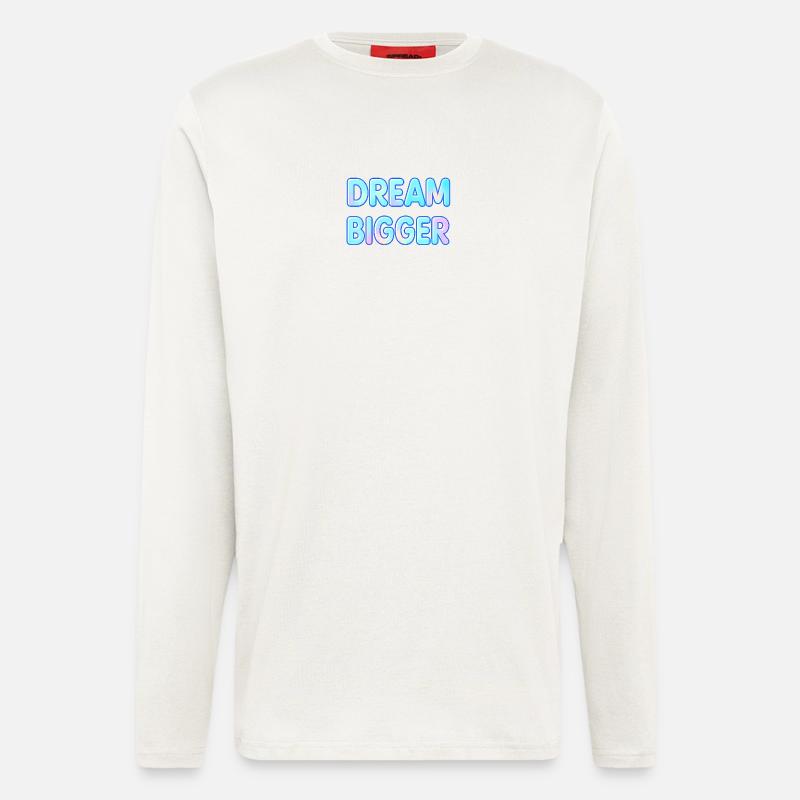 Dream Bigger Gradient Typography - Longsleeve - made by SPREAD  - OFF WHITE