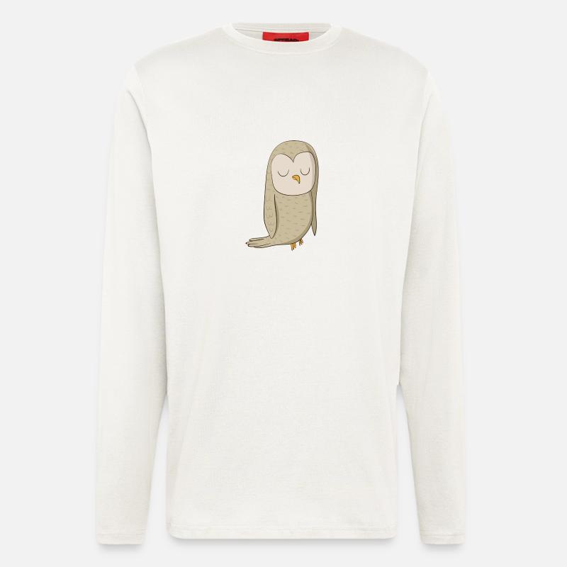 Uhu Comic Vogel - Langarmshirt - made by SPREAD  - OFF WHITE