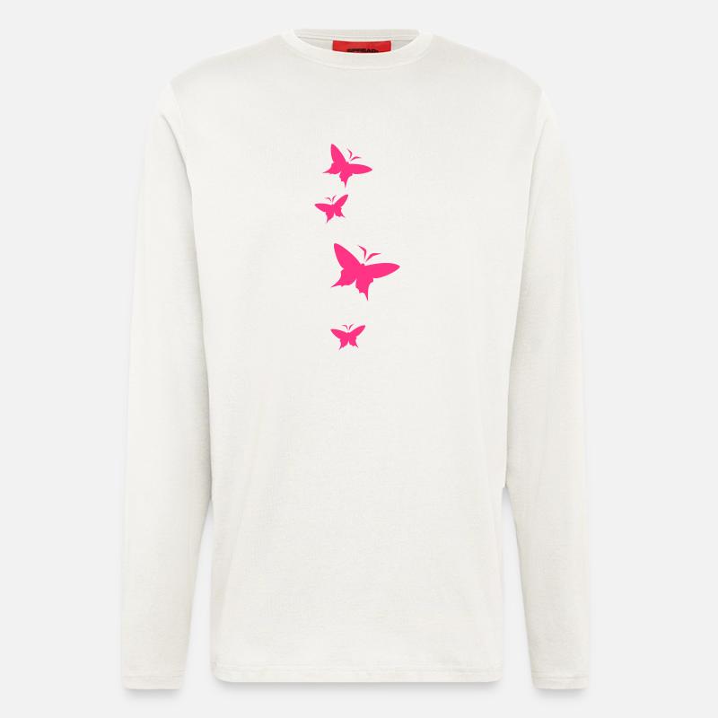 Schmetterlinge - Langarmshirt - made by SPREAD - OFF WHITE
