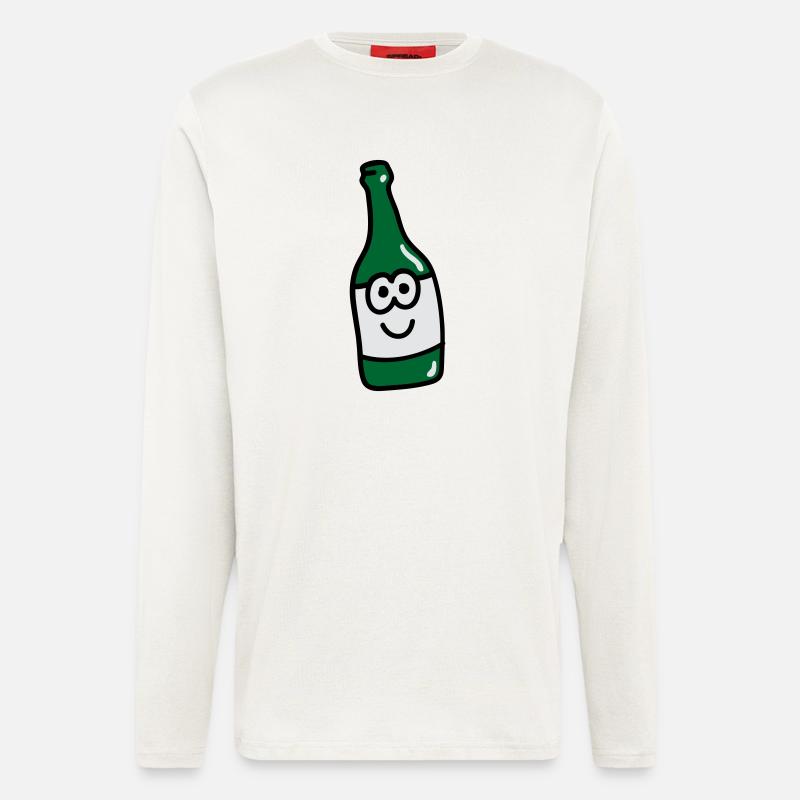 Süße Flasche 3 - Langarmshirt - made by SPREAD  - OFF WHITE