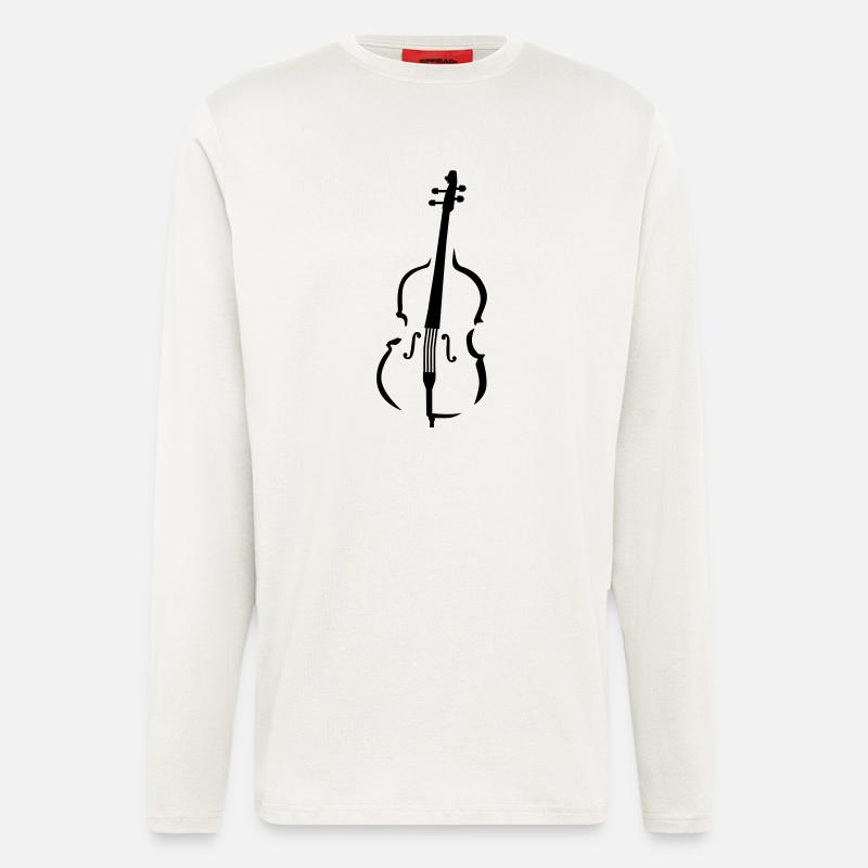 Kontrabass - Langarmshirt - made by SPREAD  - OFF WHITE