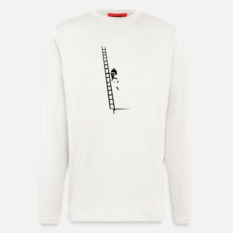 climb & fall - Langarmshirt - made by SPREAD  - OFF WHITE