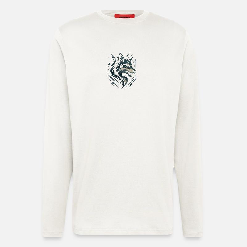 Wolf Design - Langarmshirt - made by SPREAD  - OFF WHITE