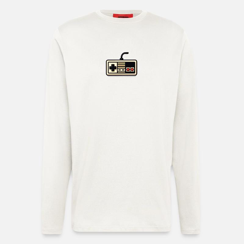 Retro NES controller design - Longsleeve - made by SPREAD  - OFF WHITE