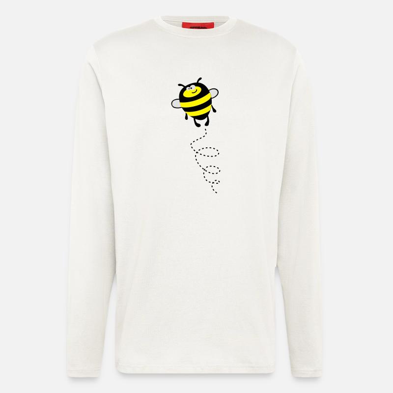 Biene – Hummel – Bienchen - Langarmshirt - made by SPREAD  - OFF WHITE