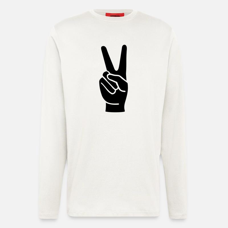 Peace - Longsleeve - made by SPREAD  - OFF WHITE
