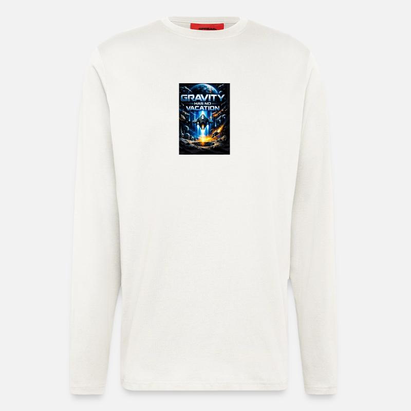 Gravity Has No Vacation - Longsleeve - made by SPREAD  - OFF WHITE
