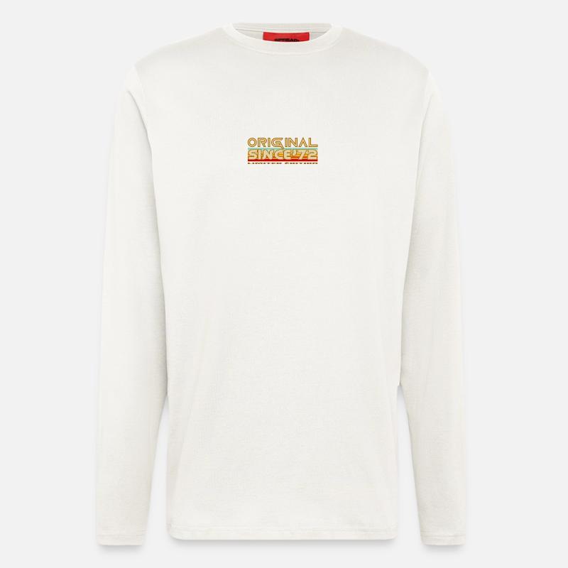 Original 72 Rétro Edition - Manches longues bio décontracté fabriqué en UE - OFF WHITE