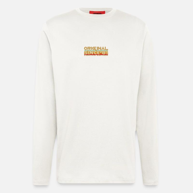 Original seit 81 Retro-Abzeichen - Langarmshirt - made by SPREAD  - OFF WHITE