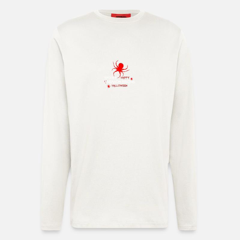 Halloween Spider Spooky Time - Longsleeve - made by SPREAD - OFF WHITE