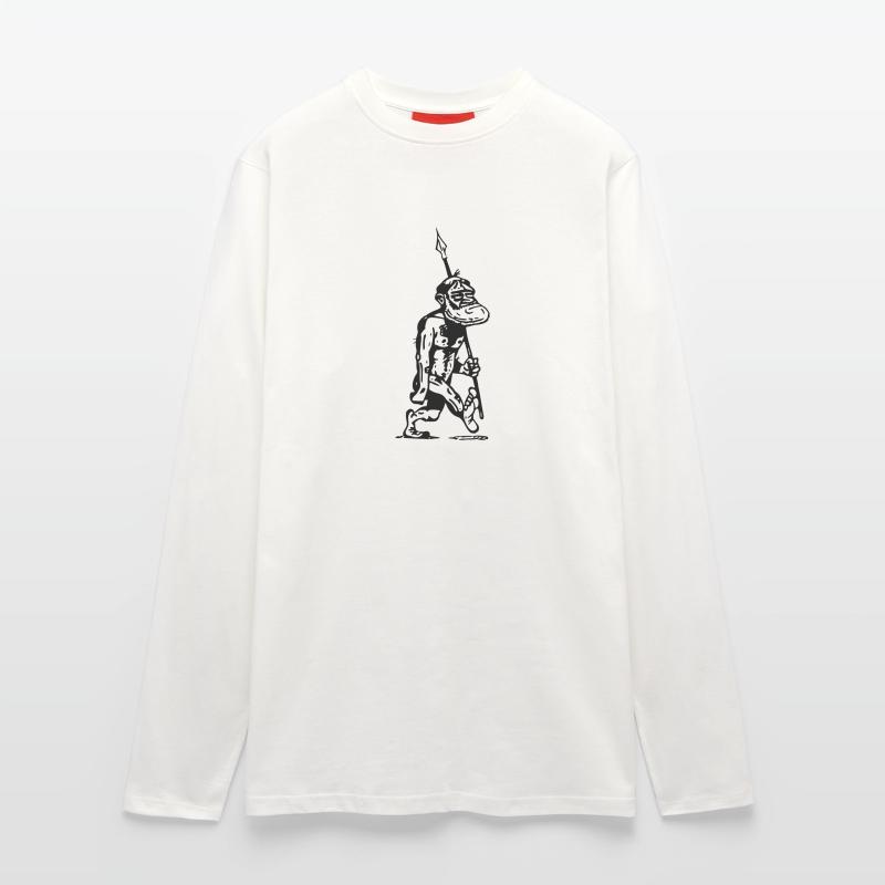 cave man Ancestor Great ape Evolution Longsleeve - made by SPREAD 