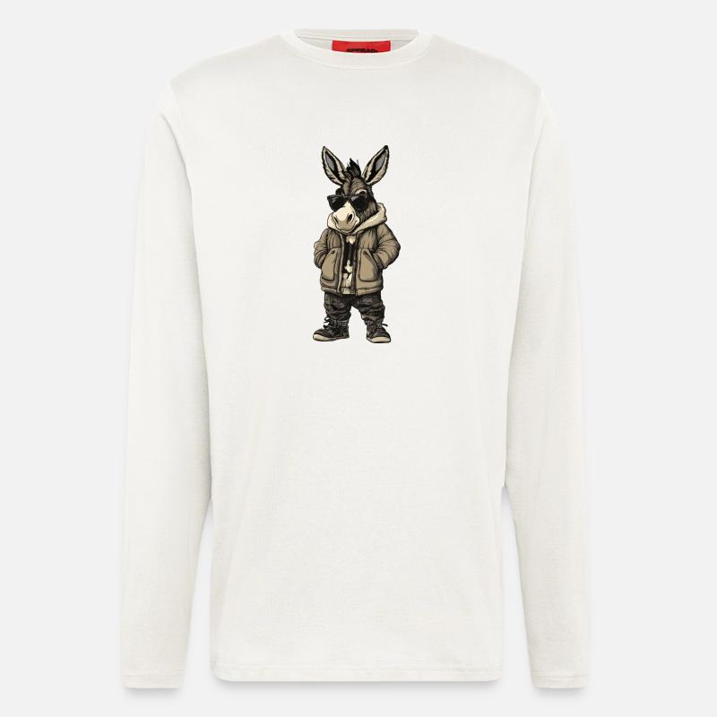 Donkey Cool Winter - Longsleeve - made by SPREAD  - OFF WHITE