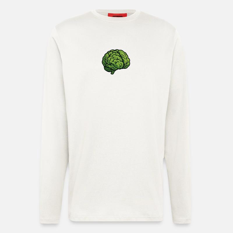Lettuce Brain - Longsleeve - made by SPREAD  - OFF WHITE