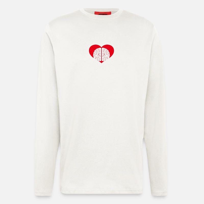 Brain Heart Union - Langarmshirt - made by SPREAD  - OFF WHITE