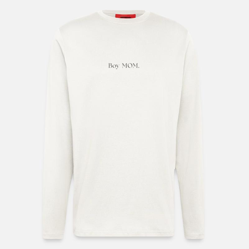 Maman garçon - Manches longues bio décontracté fabriqué en UE - OFF WHITE