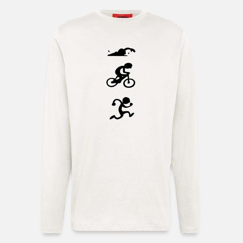 triathlon - Langarmshirt - made by SPREAD  - OFF WHITE