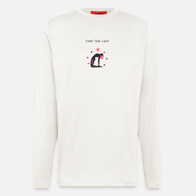Shine your light - Langarmshirt - made by SPREAD  - OFF WHITE