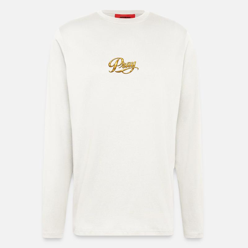 NEU – Betet immer. - Langarmshirt - made by SPREAD - OFF WHITE