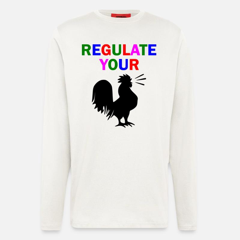 regulate your chicken - Langarmshirt - made by SPREAD  - OFF WHITE