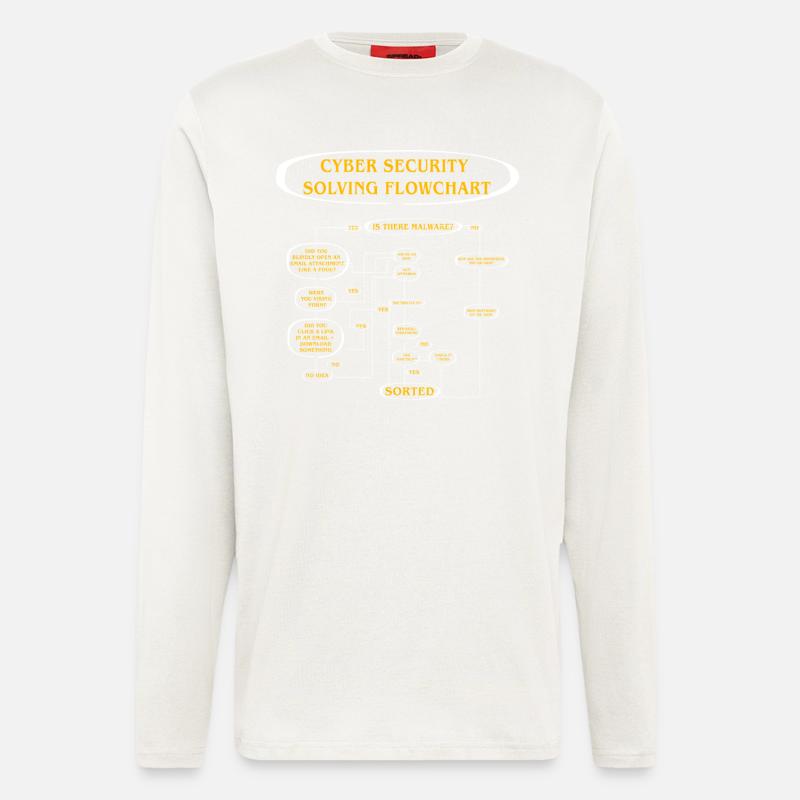 Cyber Security Solving Flowchart - Longsleeve - made by SPREAD  - undefined