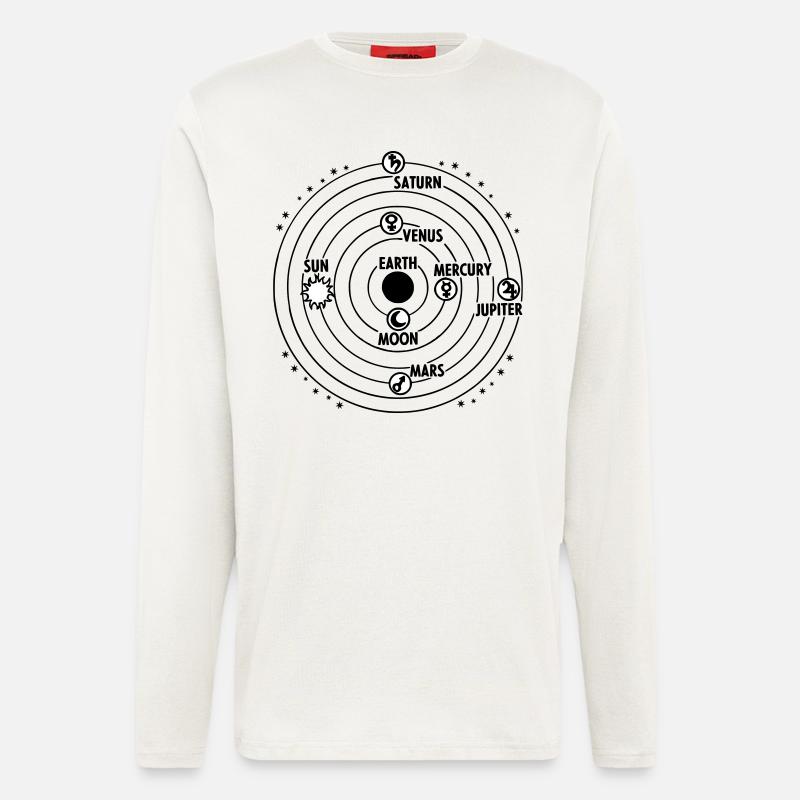 solar system - Longsleeve - made by SPREAD  - OFF WHITE