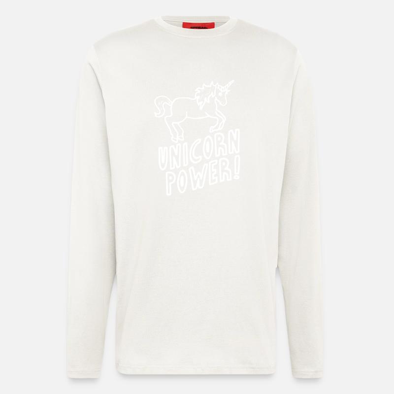 Unicorn - Power - Langarmshirt - made by SPREAD  - OFF WHITE