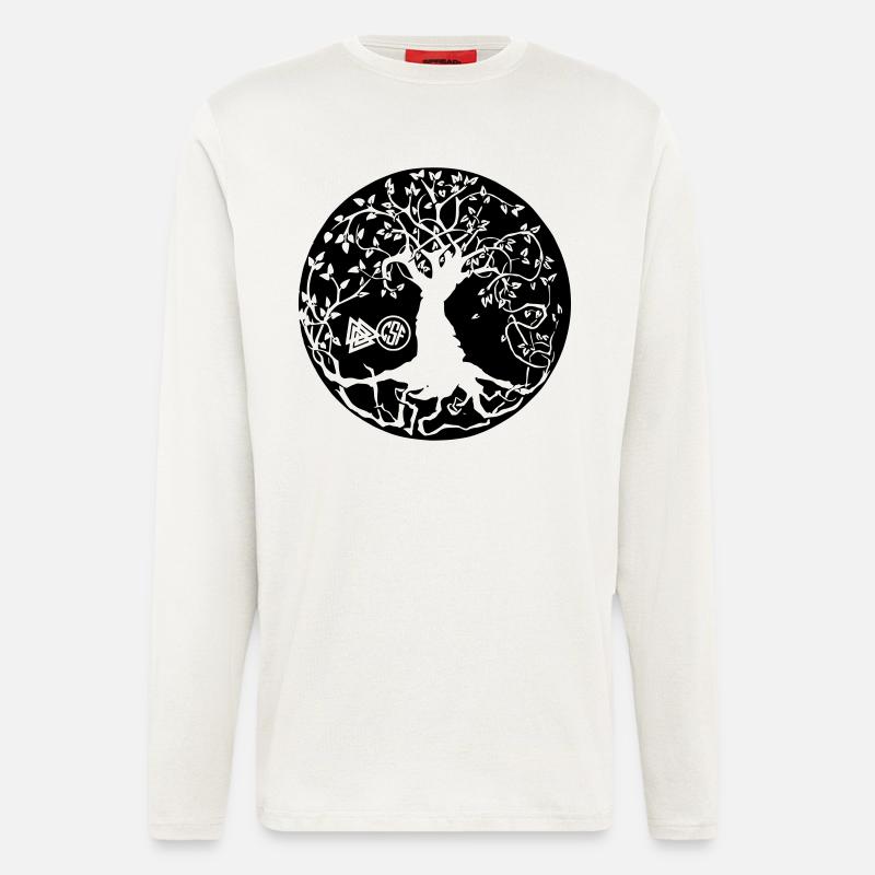Irminsul - Weltenbaum - Langarmshirt - made by SPREAD  - OFF WHITE