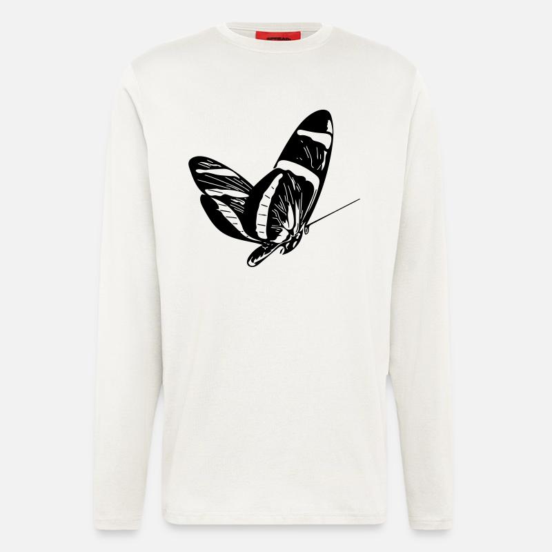 Schmetterling - Langarmshirt - made by SPREAD  - OFF WHITE