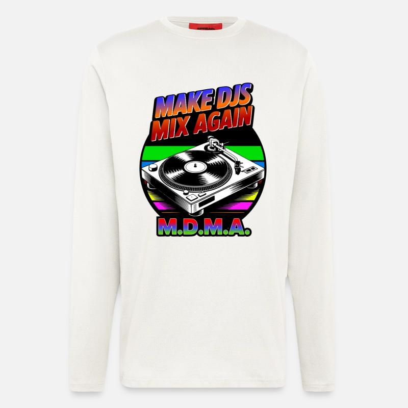 Make DJs mix again! - Longsleeve - made by SPREAD  - OFF WHITE