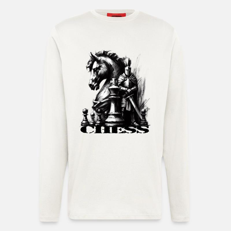 Schach - Langarmshirt - made by SPREAD  - OFF WHITE