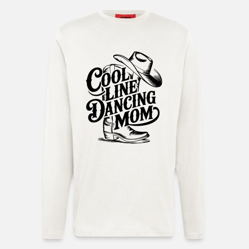 Line Dance Mama - Langarmshirt - made by SPREAD  - OFF WHITE