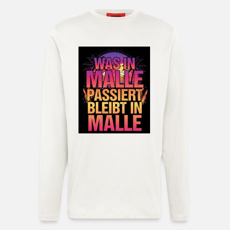 Malle Party - Langarmshirt - made by SPREAD - OFF WHITE
