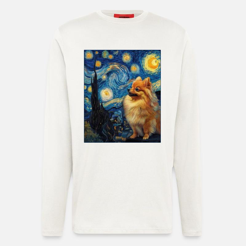 Zwergspitz Spitz Pomeranian - Langarmshirt - made by SPREAD - OFF WHITE