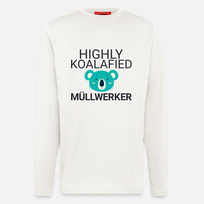 Müllwerker Koalafied - Langarmshirt - made by SPREAD  - OFF WHITE
