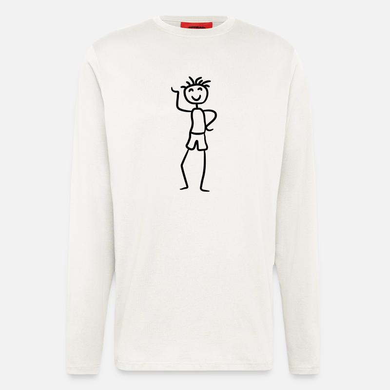 Glücklicher cooler Junge - Langarmshirt - made by SPREAD  - OFF WHITE