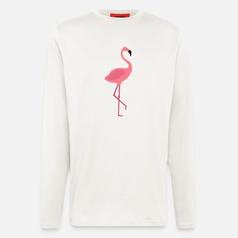 Flamingo - Longsleeve - made by SPREAD  - OFF WHITE