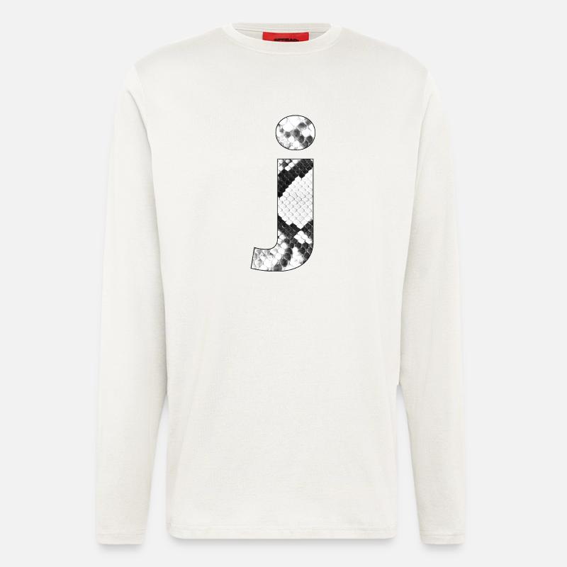 Snake pattern letter j - Longsleeve - made by SPREAD  - OFF WHITE