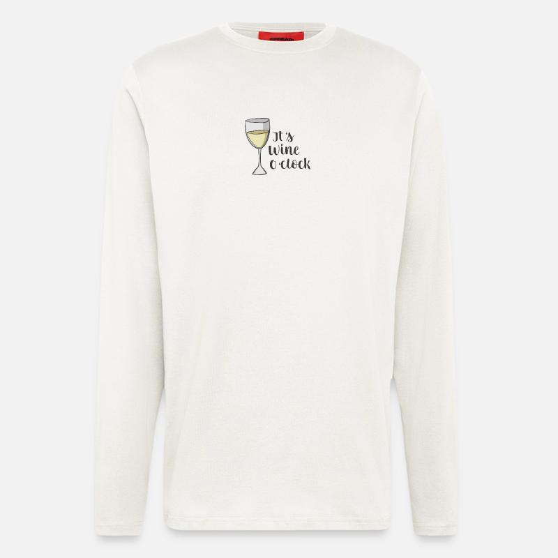 Wein - Langarmshirt - made by SPREAD  - OFF WHITE