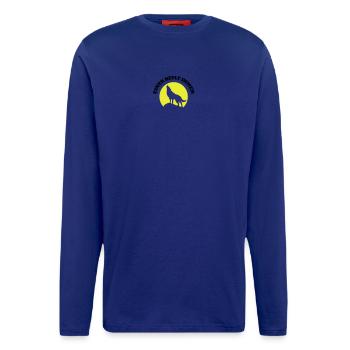 Wolfsilhouette im Mondkreis - Langarmshirt - made by SPREAD  - OFF WHITE - Vorne
