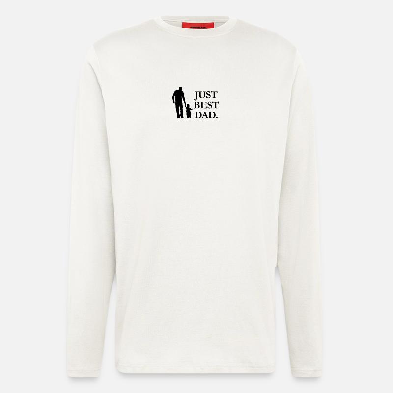 Just Best Dad - Langarmshirt - made by SPREAD  - OFF WHITE
