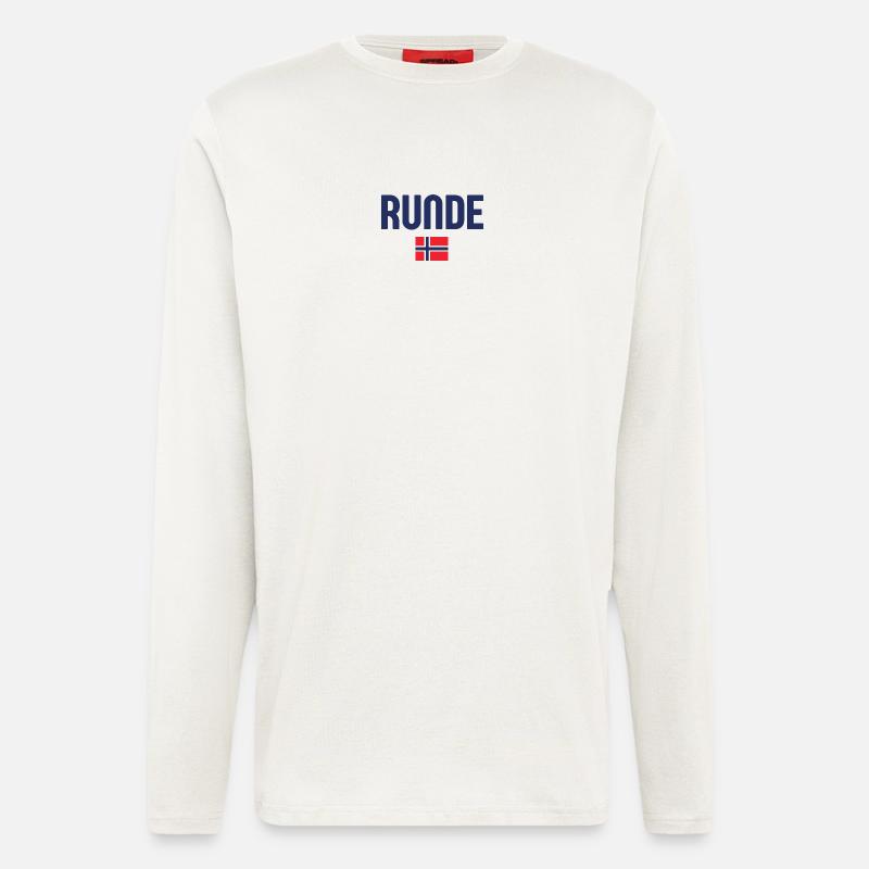 Runde Norway Flag - Longsleeve - made by SPREAD  - OFF WHITE